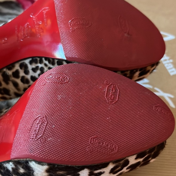 Authentic Christian Louboutin Leopard high heel: size 37 EU : size 6.5 - Picture 4 of 12